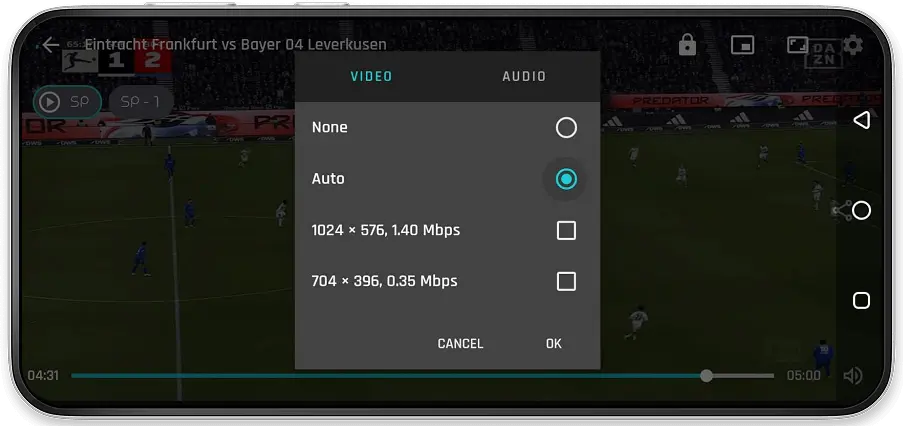Sportzfy Adjust Video Quality Sportzfy Adjust Video Quality
